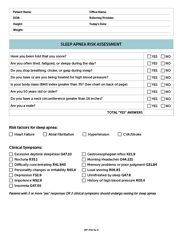 Sleep Apnea Risk Assessment thumbnail